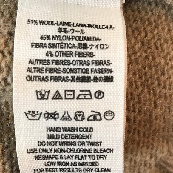 Free People Tan Knit Oversized V-neck High Low Vest Size S - Picture 7 of 7